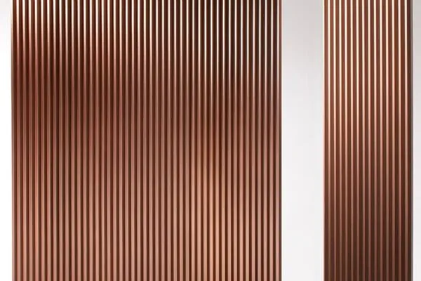 Plissé wall cladding